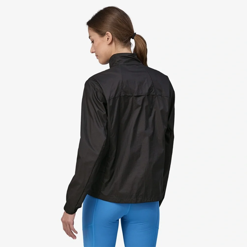 New Patagonia Houdini Stash 1/2 Zip Pullover Jacket Black Windbreaker Womens - Picture 10 of 10